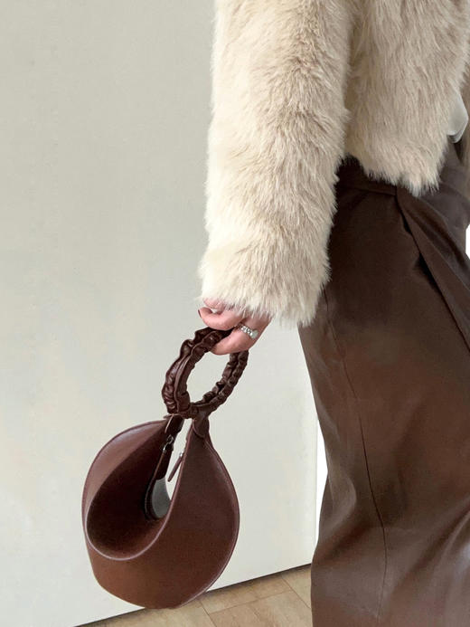 FORMS｜Fortune Cookie 意大利牛皮手拎包【 纯色系 3色可选 】 商品图0