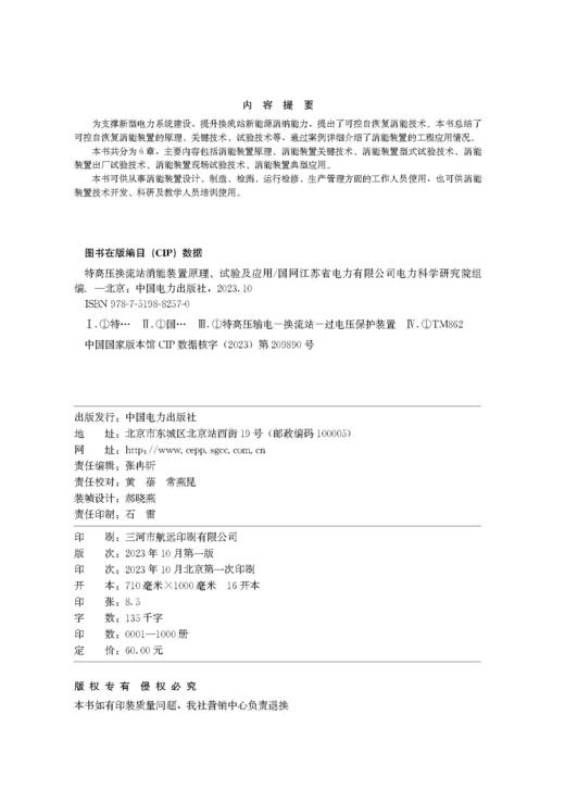 特高压换流站消能装置原理、试验及应用 商品图3