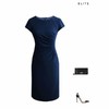 短袖打褶修身优雅连衣裙 Ar*ma*ni - 春夏超显瘦连衣裙 1801019 商品缩略图4