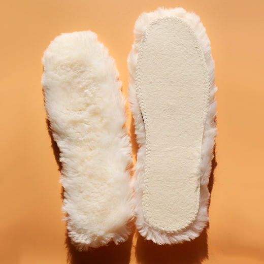 真羊毛鞋垫皮毛一体秋冬季保暖防寒加绒加厚男女雪地靴马丁靴鞋垫 商品图3