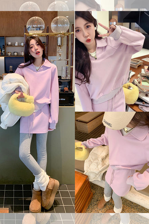 <曾小咸推荐>粉丝内购年底清仓破价【限时限量清仓】【有氧假日】紫色上衣+紫色短裙 商品图5