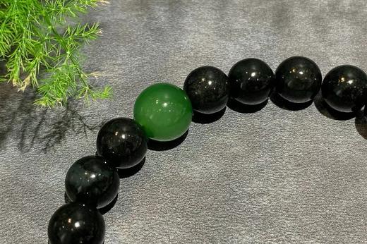 【御珠宫坊】墨玉子料手串 商品图5