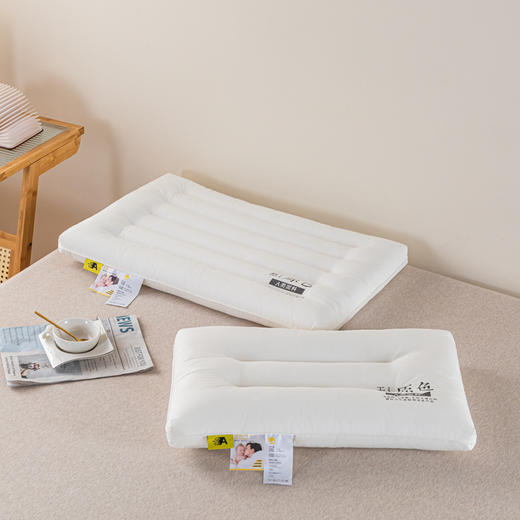 【品牌直发】加倍生活  A类全棉羽丝绒枕 家用酒店枕头宿舍专用单个枕芯护颈椎助睡眠可机洗 商品图7