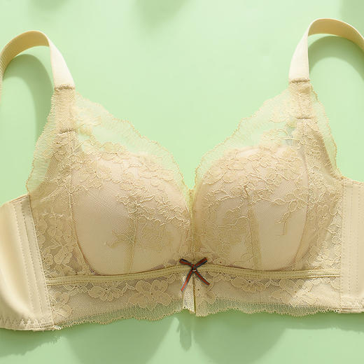 雀说 无磁时尚中厚2CM中小胸聚拢无钢圈文胸舒适柔软内衣2139 商品图2