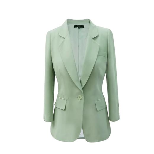 “清新感”—修身显瘦九分袖通勤百搭一粒扣小西装外套 1905033 商品图0