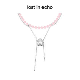 lost in echo2023秋冬新品Yetti荡秋千植绒双层流线项链锁骨链女