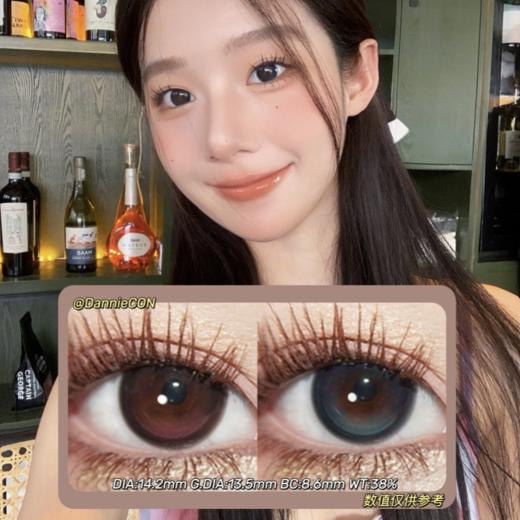 KiraFairy半年抛·撒娇鬼&泪失禁·14.2mm(着色参考13.5mm) 0-800度(无525/575) 韩产进口·(建议佩戴3-4个月左右更换) 商品图0