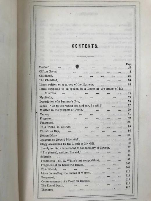 特装本！1855年 亨利·柯克·怀特生平与作品 8幅插图 全真皮精装32开 商品图6