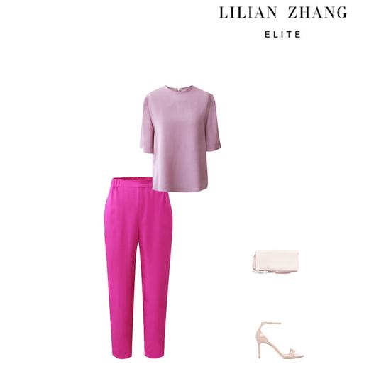 亚麻感高腰休闲筒裤春夏薄款女款时尚通勤女士薄款哈伦裤 2104999 商品图4