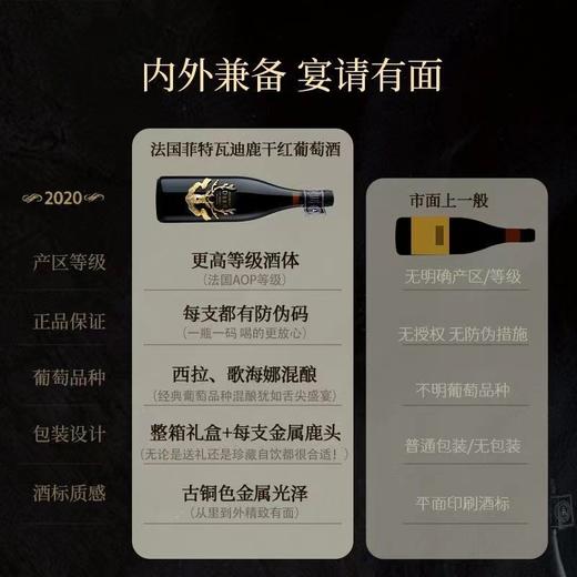 【罗纳河谷AOP】法国迪鹿干红葡萄酒  法国进口 15%vol 商品图5