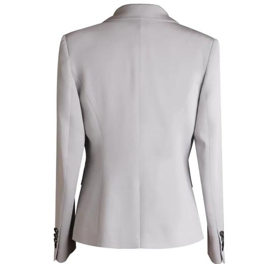 极简风一粒扣长袖西装、西服通勤职场-休闲时尚-气质灰色 1705048 商品图1