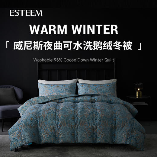 威尼斯夜曲可水洗鹅绒冬被 商品图0