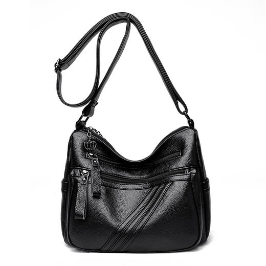 雀说 女士真皮包包斜跨单肩包 商品图4