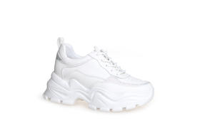 豪麟名鞋奥莱迪嘉女鞋时尚老爹鞋牛皮革DJXXA41WX007白色  原价1960元