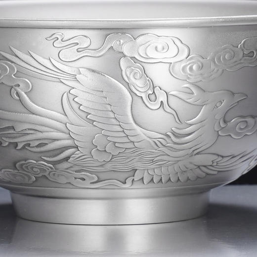 子佩集S999银【龙凤呈祥】碗摆件【CJ321-10】2401 商品图3
