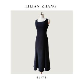 E系列定制——古典浪漫——爱的绽放——衣橱挚爱长款鱼尾小黑裙2301110