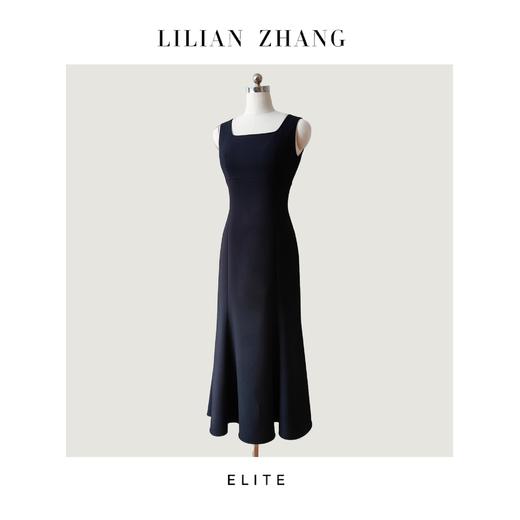 E系列定制——古典浪漫——爱的绽放——衣橱挚爱长款鱼尾小黑裙2301110 商品图0