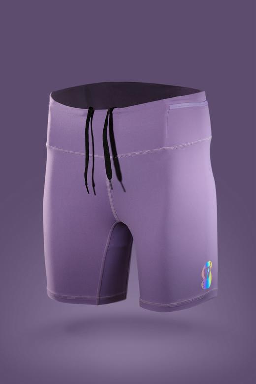 严素运动紧身短裤，弹性跑步运动紧身裤，男 / 女款，严素态度 商品图7