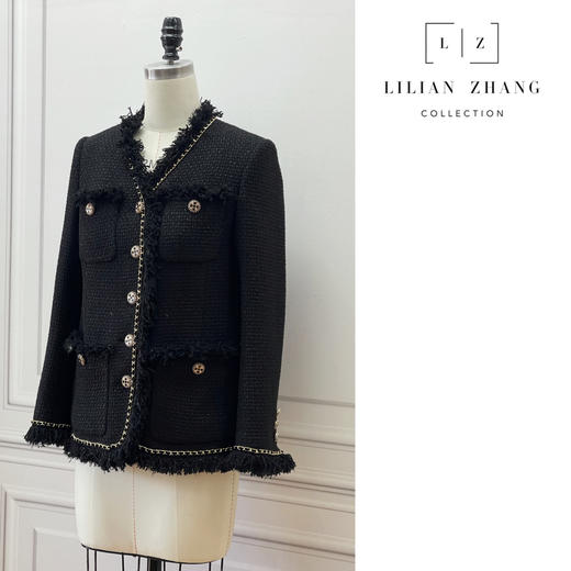 衣橱挚爱—轻奢流苏设计师高端小香风时尚外套双排扣女士2205001 商品图1