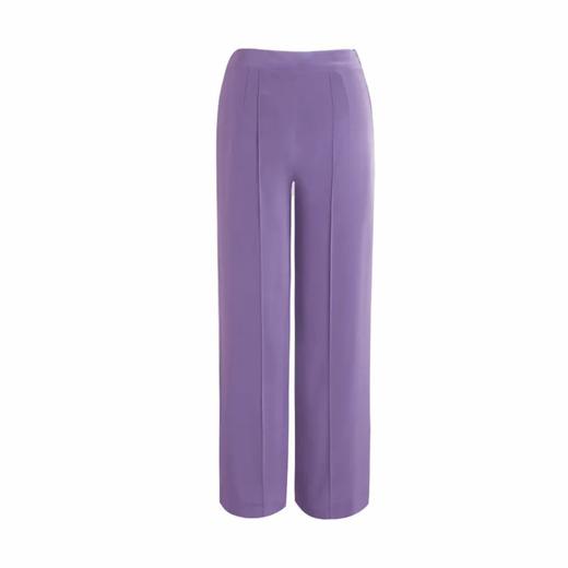 定制—”通勤风”三醋酸多色压线阔腿裤 - 薄款直筒长裤  1804026 商品图1