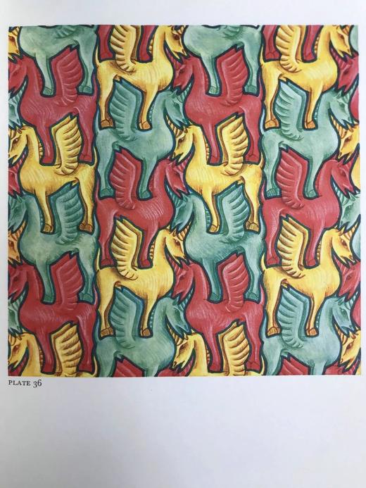 幻想与对称：埃舍尔纹样设计图集 42幅插图（12幅彩色） 精装16开 商品图11