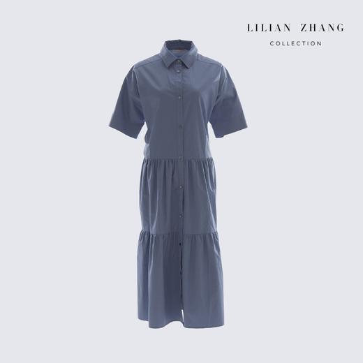 定制-衣橱挚爱-宽松舒适简约休闲通勤显瘦衬衫式连衣裙  2201026 商品图0