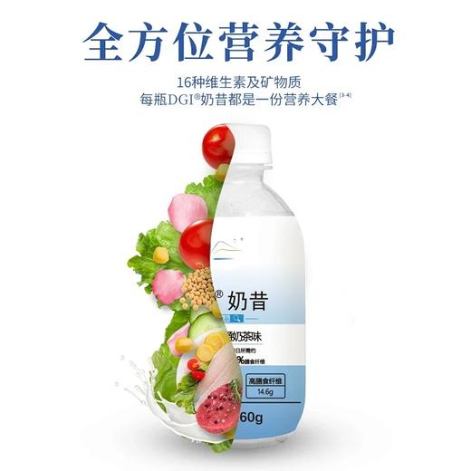 【DGI】低GI无蔗糖代餐奶昔粉饱腹高蛋白早餐速食冲饮膳食纤维营养品60g*6瓶 商品图3