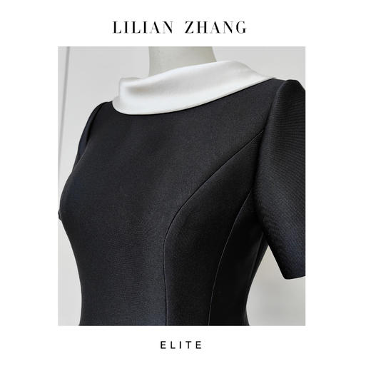 E系列——定制——收藏级——古典浪漫——衣橱挚爱黑白小洋装裙  2301120 商品图2