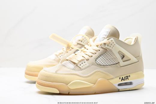 耐克乔丹Off-White x Air Jordan 4 Retro复古运动篮球鞋CV9388-100男女鞋 商品图3