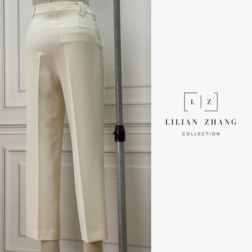 定制-舒适精简中高腰9分小脚裤显瘦时尚气质九分裤 2204002 商品图4