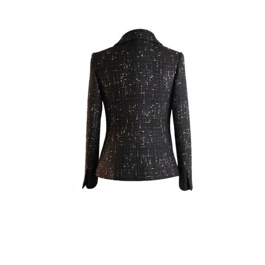 定制—轻奢风翻领粗纺单排扣小香风百搭外套1905028 商品图1