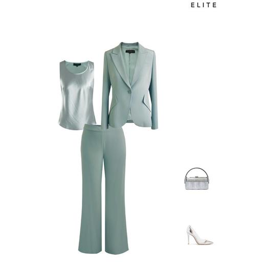 典雅清新—莫兰迪色系—优雅通勤百搭显瘦单扣西装外套  1905029 商品图2