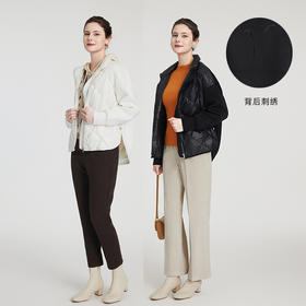 司歌短款保暖女刺绣宽松时尚廓形外套Y881331