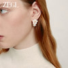 ZEGL山茶花朵人造珍珠耳环法式2024新款轻奢高级感耳钉银针耳饰品 商品缩略图3