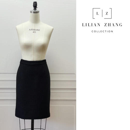 衣橱挚爱—轻奢流苏黑色半裙气质高腰时尚显瘦 2203007 商品图2