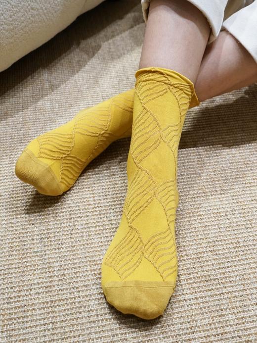 浮雕系列桑蚕丝女短袜BU34555 商品图2