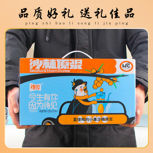 【100%NFC沙棘原浆】待见NFC沙棘原浆20ml*15条/罐不加糖不加水纯原浆 商品图3