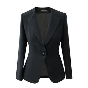 定制—“通勤风”时尚翻领单扣百搭纯色修身显瘦西装外套 2005012