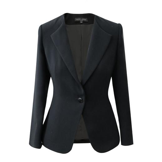 定制—“通勤风”时尚翻领单扣百搭纯色修身显瘦西装外套 2005012 商品图0