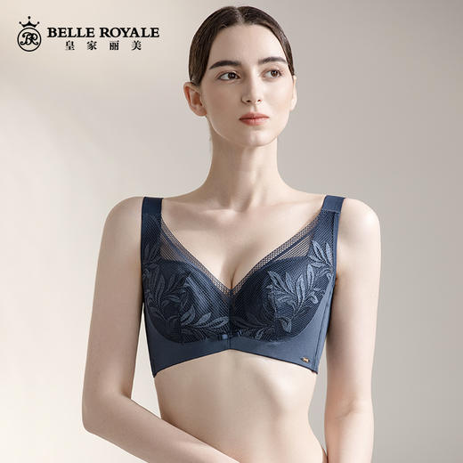 皇家丽美内衣女聚拢收副乳记忆钛圈薄款文胸大胸显小调整型文胸WJ063-1 商品图0