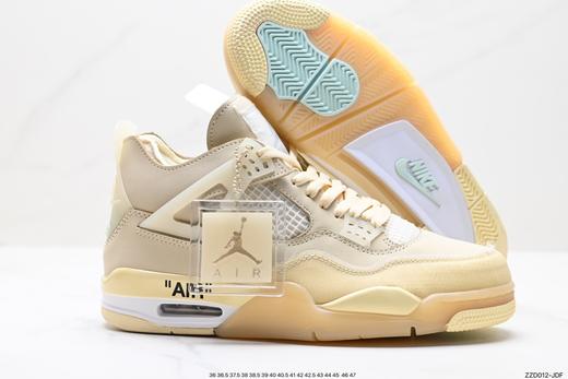 耐克乔丹Off-White x Air Jordan 4 Retro复古运动篮球鞋CV9388-100男女鞋 商品图4