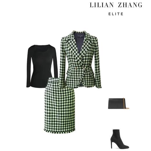 黑色圆领微透修身打底衫 1702031 商品图2