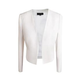 定制— 百搭通勤风— 醋酸修身显瘦时尚纯色无领小外套   1905015