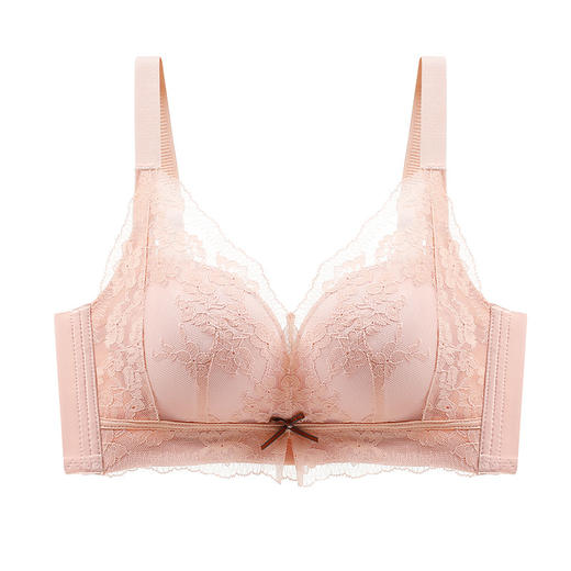 雀说 无磁时尚中厚2CM中小胸聚拢无钢圈文胸舒适柔软内衣2139 商品图4