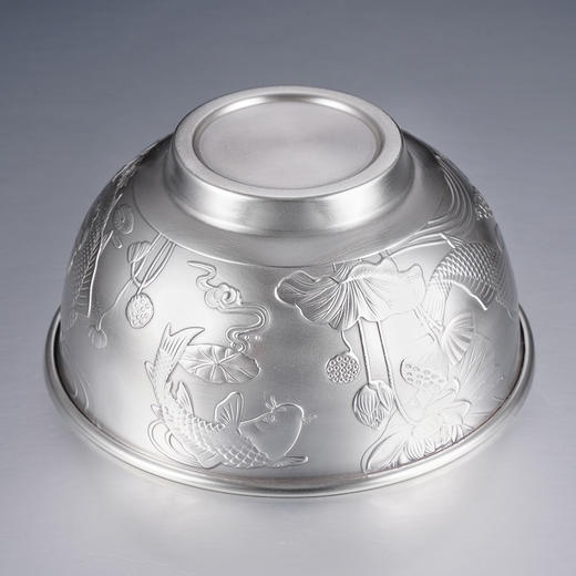 子佩集S999银【莲连有余】碗摆件【BX0460596-4】2401 商品图8
