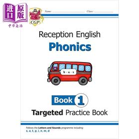 【中商原版】英国CGP English Targeted Practice Book: Phonics - Reception Book 1