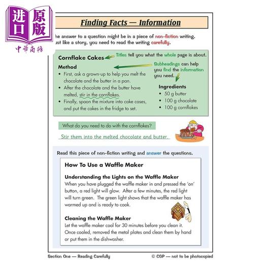 【中商原版】英国CGP KS1 English Reading Study & Practice Book 商品图2