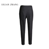 商务通勤-女士黑色修身时尚-绵羊毛压线小脚西裤显瘦长裤 2004016 商品缩略图1