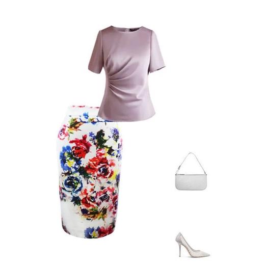 春夏时尚—修身设计感气质—抽褶圆领短袖显瘦  纯色上衣 1802042 商品图4