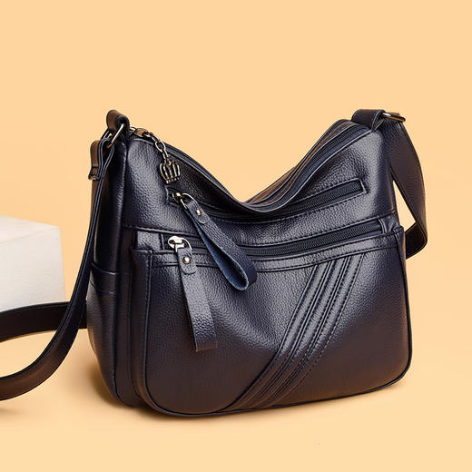 雀说 女士真皮包包斜跨单肩包 商品图2
